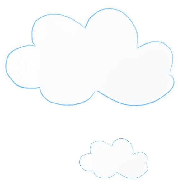 Hai đám mây trang trí